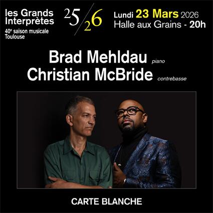 BRAD MEHLDAU ET CHRISTIAN MCBRIDE Concerts Billet R servation