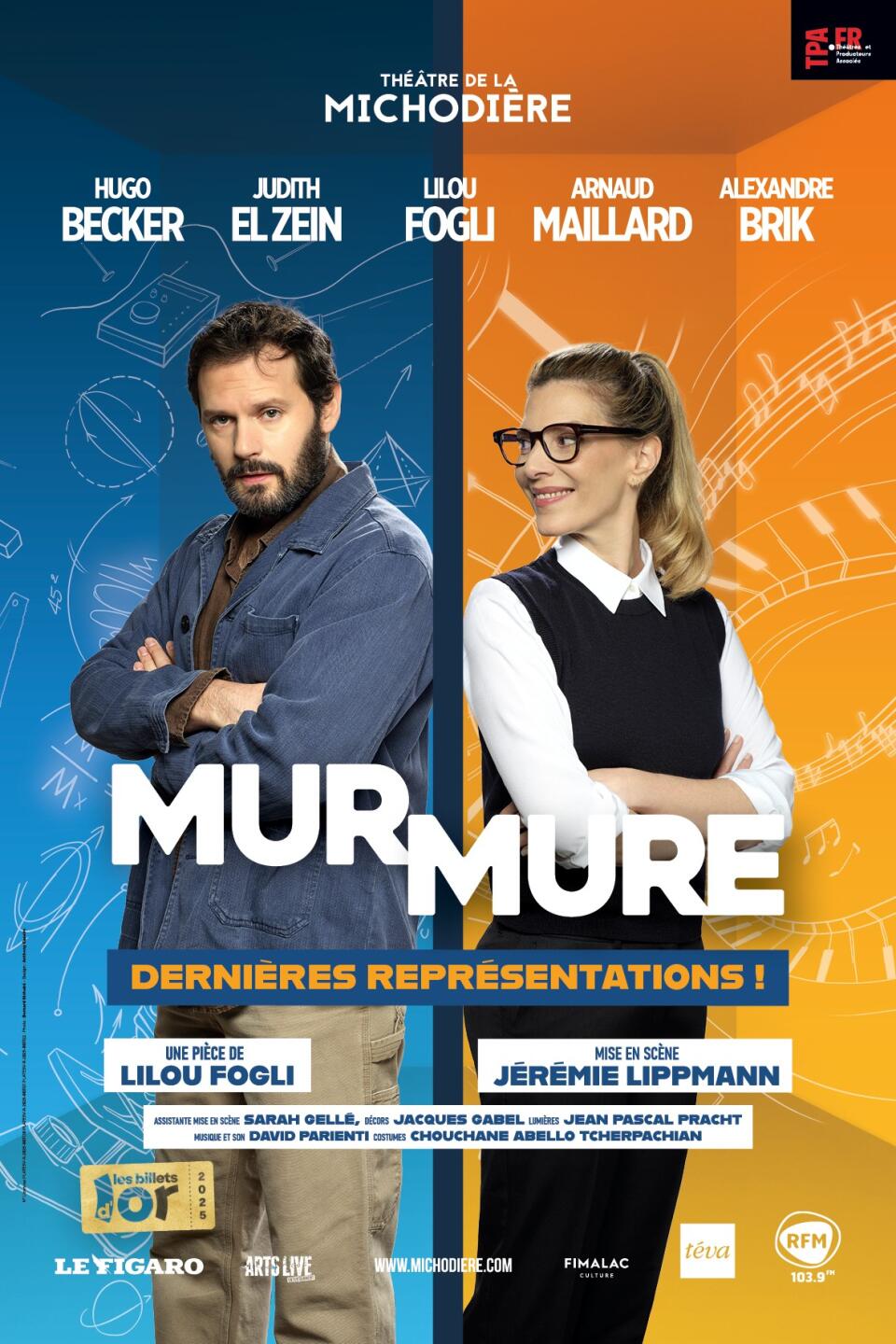 Mur Mure au Théâtre de la Michodière - Paris